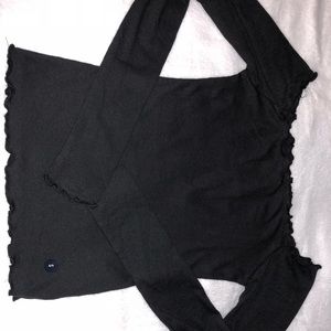 Ruffled off the shoulder top